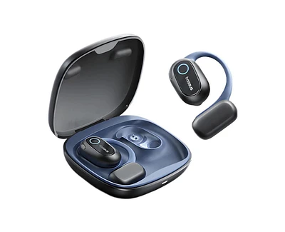 Baseus Open Earbuds True Wireless Bluetooth 5.4 Ear Headphones Sport Earphones,IPX4 Sweatproof,60H Battery Life,Hi-Res Ldac Audio MF1 Whi