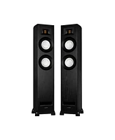 Fluance Ri91 Reference Stereo Powered Floorstanding Tower Speakers with High Performance Amt Tweeters, 2x6.5" Drivers, 150W Amplifier for Turntab