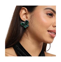Sohi Embellished Butterfly Stud Earrings