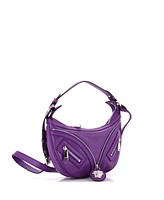 Pre-Owned Versace Small Repeat Hobo Leather