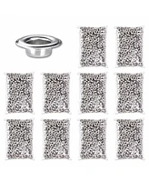 10000pcs 3/8" Size 2 Grommets Nickel Kit Leather Bag Sign Poster Eyelet YES0387