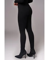 Jluxlabel Women's Grey Naaya Ribbed Leggings