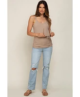 Pinkblush Maternity Light Blue Distressed Knee Jeans