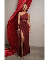 Jluxlabel Women's Naida Drape Maxi Dress