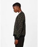 Xxiii Men's Thiago Leopard Cardigan