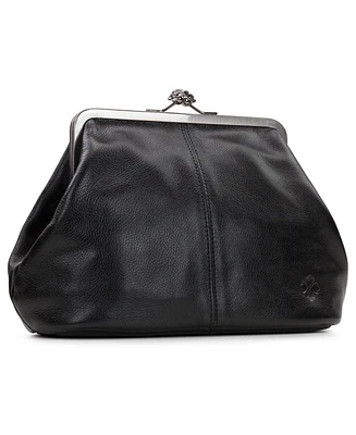Patricia Nash Sofia Kisslock Leather Bag