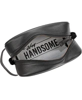 The Hey Handsome Pebble Grain Genuine Leather Toiletry Dopp Kit