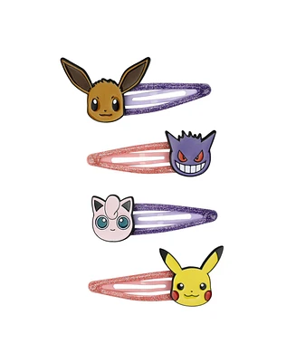 Pokemon Characters 4-Piece Hair Clip Set