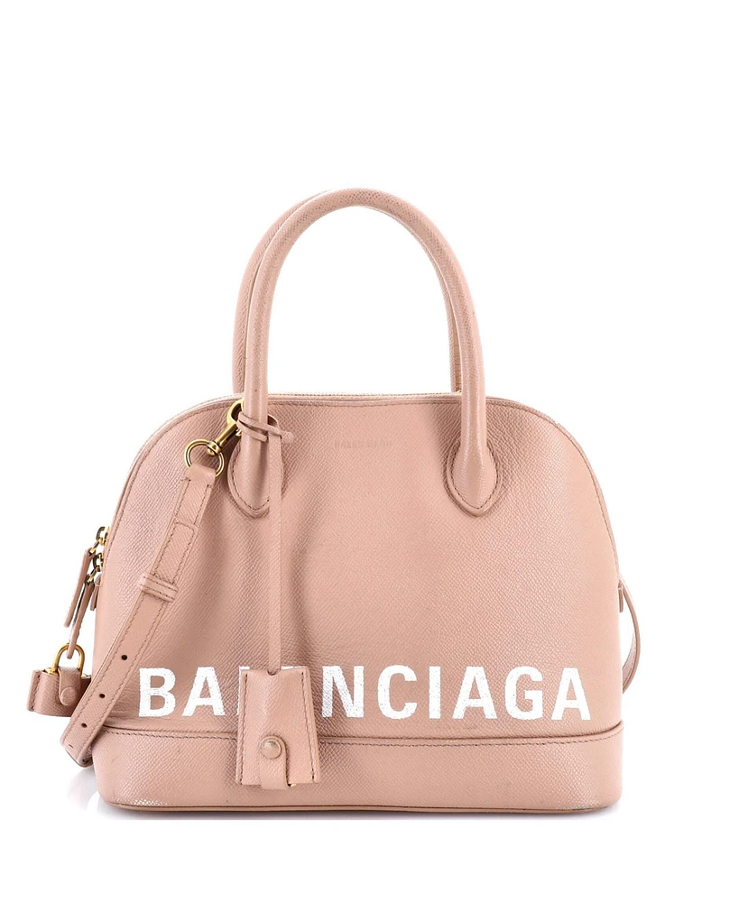 Pre-Owned Balenciaga Small Logo Ville Bag Leather