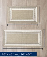 Nautica Rope Border Tufted 2-Pc. Runner Rug Set