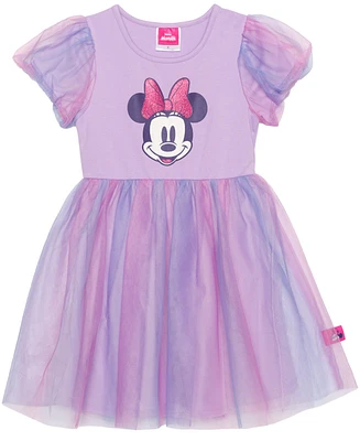 Disney Toddler and Little Girls Minnie Print Dress