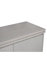 Wooden Sideboard with Beaded Trim - Elegant Storage
