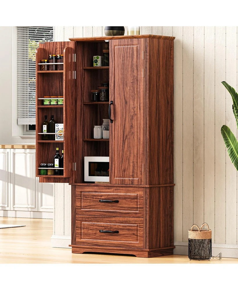 Farmhouse Pantry Cabinet - 71" Tall