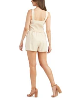 Bcx Juniors Square Neck Tank Wrap Front Skort
