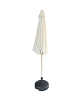 9FT Beige Patio Umbrella - Outdoor Market Umbrella