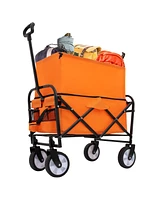 Collapsible Utility Wagon Cart - Orange