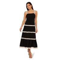 Adrianna Women's Sleeveless Square-Neck Midi Dress