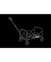 Folding Beach Wagon - Heavy Duty, Portable, Outdoor Cart - Blue