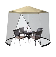 9 -10 Feet Outdoor Umbrella Table Screen Mosquito Bug Insect Net