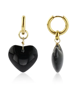 Glass Heart Earring