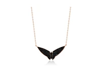 Suzy Levian Sterling Silver Cubic Zirconia Bat Wings Necklace