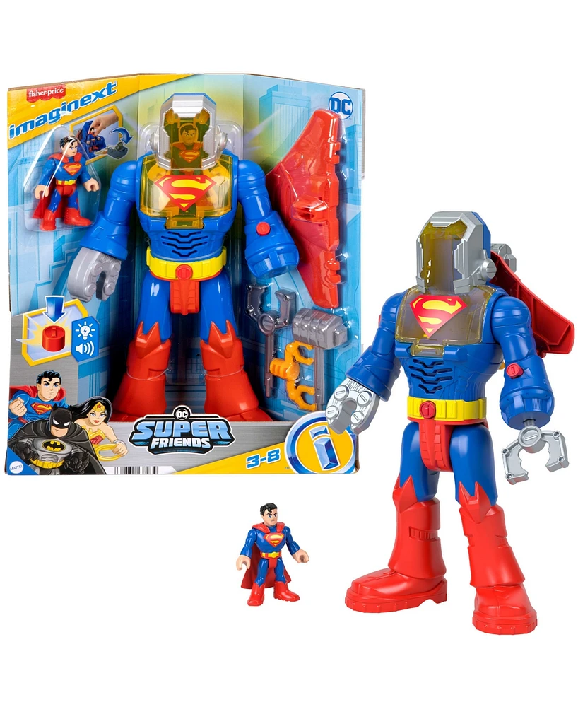 Imaginext Dc Super Friends Superman Insider Exo Suit Robot, 6 Pieces