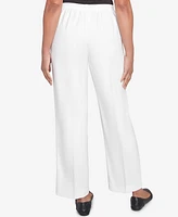 Alfred Dunner Petite Estate of Mind Pull-On Medium Length Pants