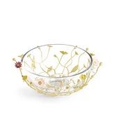 Michael Aram Wildflowers Large Glass Bowl