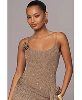 Jluxlabel Women's Golden Dusk Sequin Dress