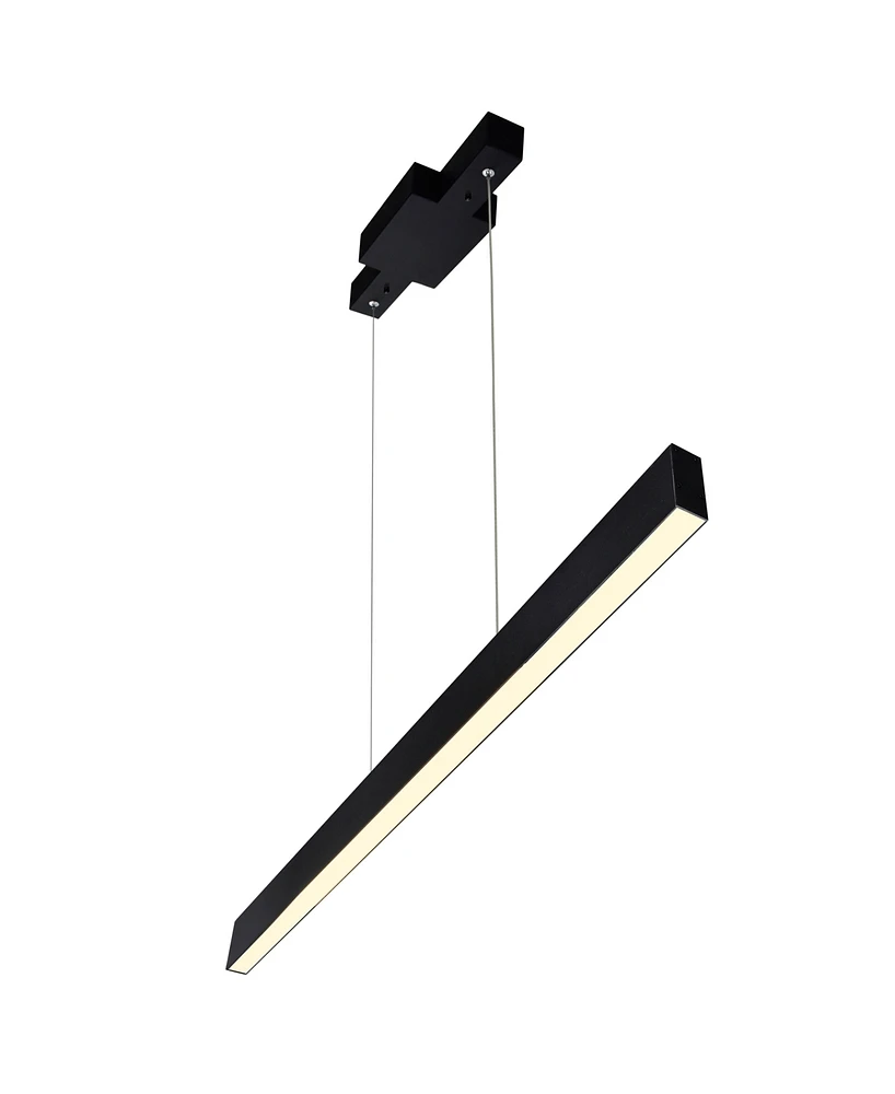 Cwi Lighting 47" Metal Pienza Led Integrated Chandelier
