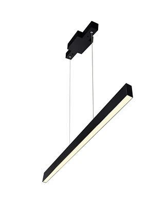 Cwi Lighting 47" Metal Pienza Led Integrated Chandelier