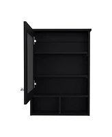 Anamoose Medicine Cabinet with 5 Shelves, 1 Door, and 1 Mirror