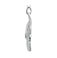 Suzy Levian Pave Cubic Zirconia Sterling Silver Modern Pendant