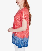 Ruby Rd. Petite Americana Embellished Jersey T-Shirt