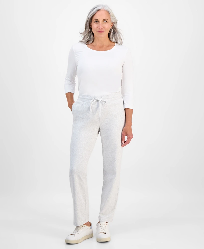 Style & Co Petite Mid-Rise Drawstring Pants, Exclusively at Macy's
