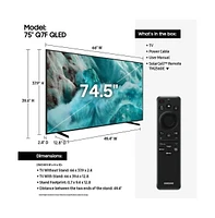 75" Class Q7F Series 4K Qled Vision Ai Smart Tizen Tv - QN75Q7FAAFXZA