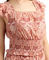 Bcx Juniors' Flutter-Sleeve Smocked Top