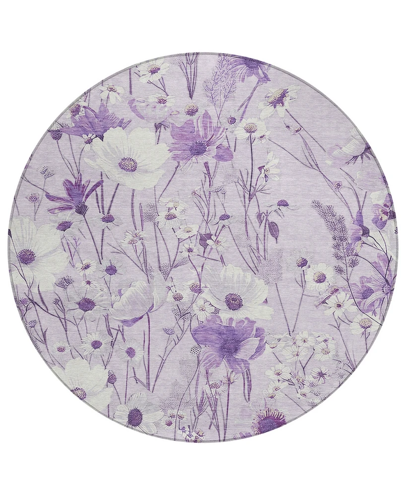 Addison Chantille Machine Washable ACN1501 8'x8' Round Area Rug