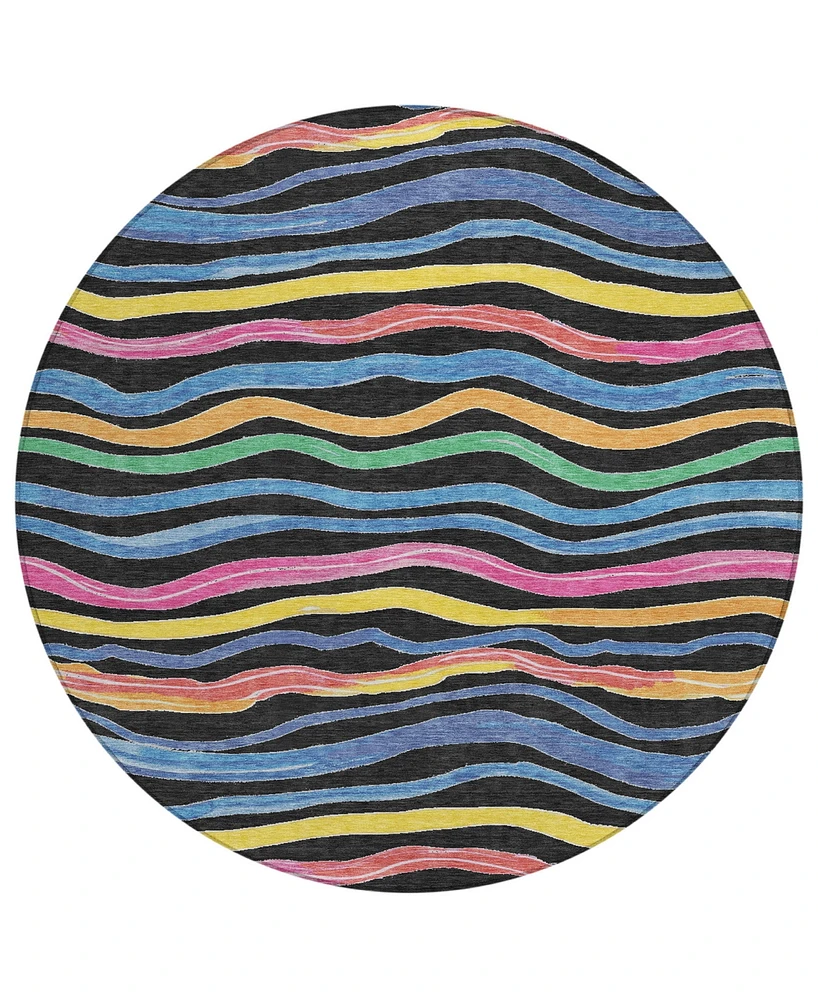 Addison Chantille Machine Washable ACN1581 8'x8' Round Area Rug