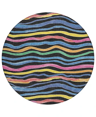 Addison Chantille Machine Washable ACN1581 8'x8' Round Area Rug