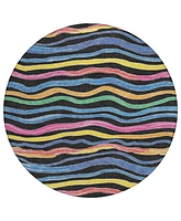 Addison Chantille Machine Washable ACN1581 8'x8' Round Area Rug