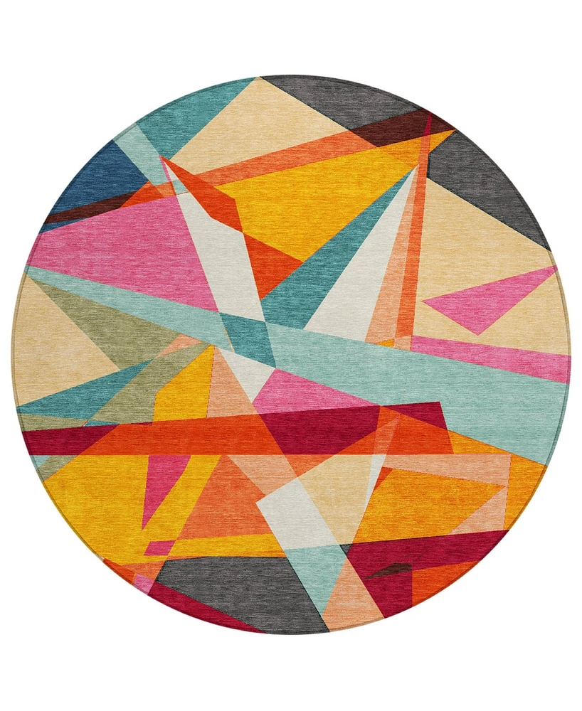 Addison Chantille Machine Washable ACN1611 8'x8' Round Area Rug