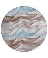 Addison Chantille Machine Washable ACN1621 8'x8' Round Area Rug