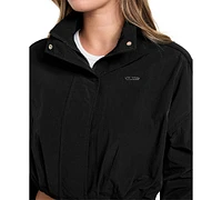 Guess Women's Nina Zip-Front Crop Jacket