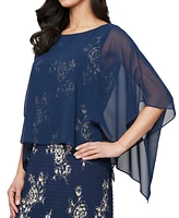 Sl Fashions Petite Round-Neck Sheath Dress