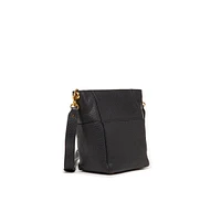 Susu Italian Leather Crossbody Bag Medium Size Shoulder Bag Black Purse Women's Handbag