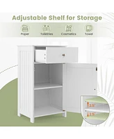 Bathroom Cabinet with Drawer Single Door with Adjustable Shelf