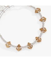 Anchor Beaded Bangle Bracelet