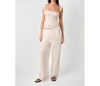 WeWoreWhat Women's Tie Waist Pant