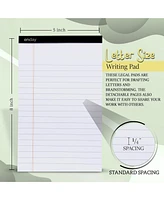 Jr. Legal pad, Small Note Pads Ruled Writing Pad. Perforated Edge. 5" X 8" Canary Yellow, Universal